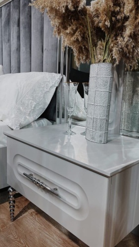 Спальная мебель “Галакси” серая серебро фото 2