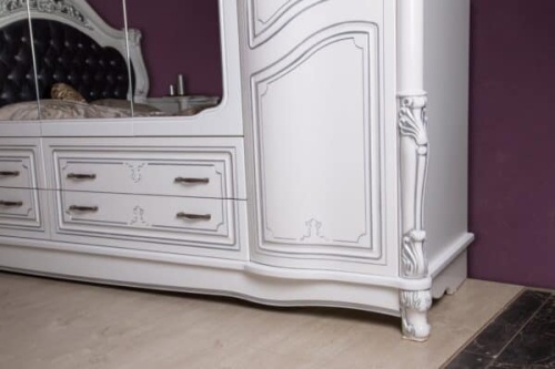 Спальная мебель “Касандра” белая глянец серебро фото 5