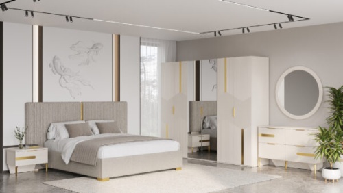 Спальная мебель “Эстель” золото
