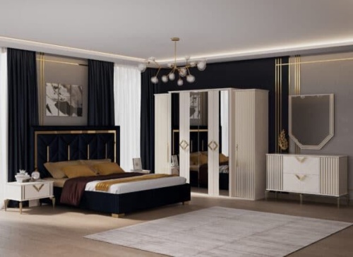 Спальная мебель “Анкара” фрезерованная сатин