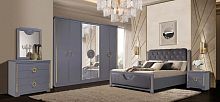 Спальня Бодрум (кровать 1,8 м.; шкаф 4-х дв.; комод) серый