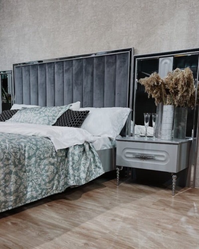 Спальная мебель “Галакси” серая серебро фото 3