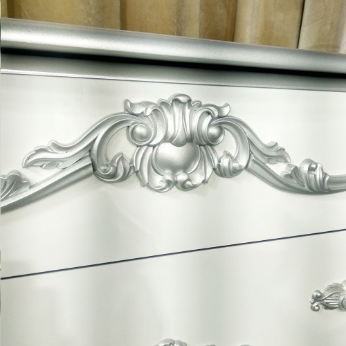 Спальня Дольче Вита с комодом (белый с серебром) фото 7