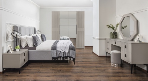 Спальня Стелла 4-ств светло серый камень фото 2