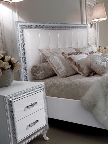 Спальня Дана белая/серебро фото 3