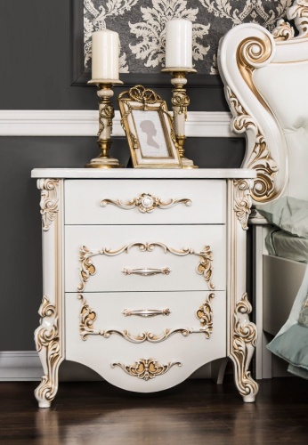 Спальня Флоренция 5-ств белый перламутр глянец фото 4