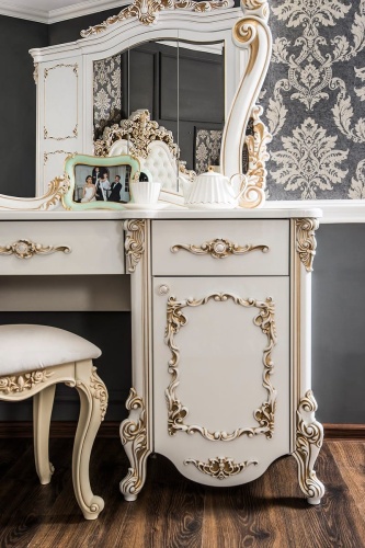 Спальня Флоренция 5-ств белый перламутр глянец фото 11