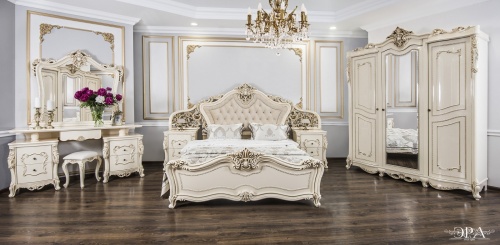 Кровать Джоконда 160х200 см крем глянец фото 6