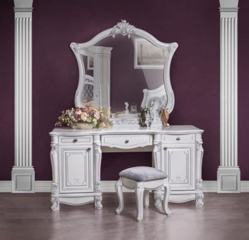 Спальная мебель “Касандра” белая глянец серебро фото 6