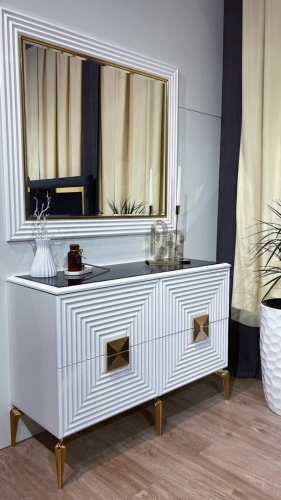 Спальная мебель “Алия” золото 6-ти дверная фото 28