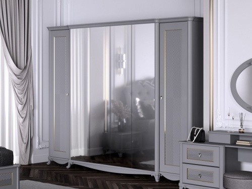 Спальный гарнитур Дивия серая фото 4