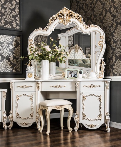 Спальня Флоренция 5-ств белый перламутр глянец фото 8