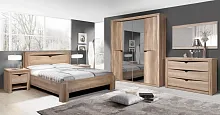 Спальня Гарда (кровать 1.6 м.; шкаф 4-х дв.; комод) дуб каньон