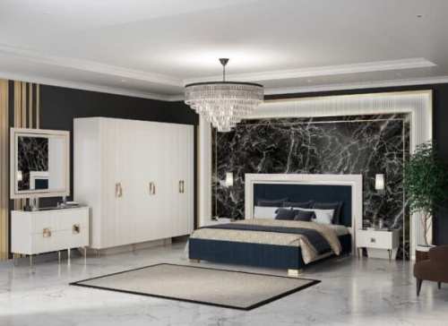 Спальная мебель “Измир” золото 6-ти дверная