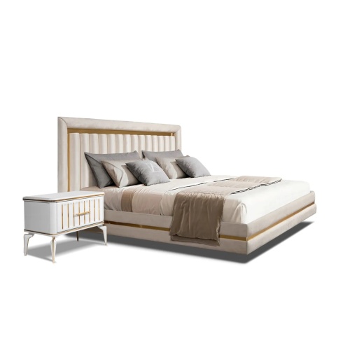 Спальный гарнитур с 6-дверным шкафом Стамбул (белый) фото 3