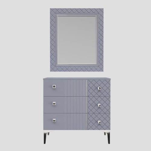 Спальная мебель “Лаура” серая серебро фото 11