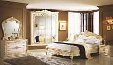 Спальня с 4-дверным шкафом Диана (крем)