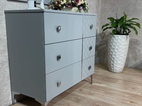 Спальная мебель “Лаура” серая серебро фото 8