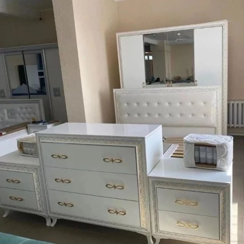 Спальня Дана белая/золото фото 8