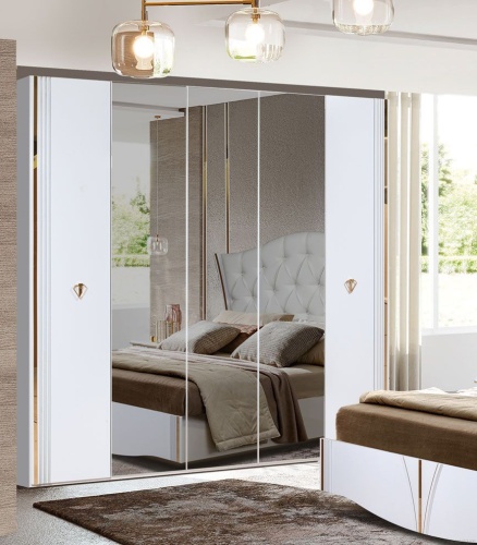 Спальня Ишим-5С белая фото 3