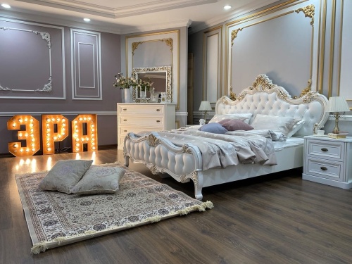 Спальня Натали 5-ств белый глянец фото 12