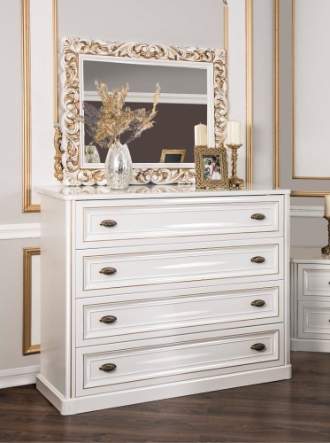 Спальня Натали 3-ств белый глянец фото 6