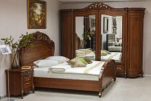 Спальня Аллегро (кровать 1,8 м.; шкаф 6-ти дв.; туалетный стол) орех