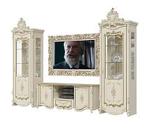 Гостиная Шейх комплект 1 (1+1+ТВ) (слоновая кость)