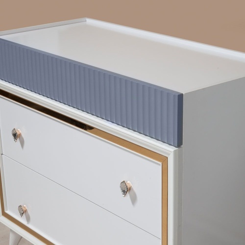 Спальня Торонто 5 белая/серый декор фото 6