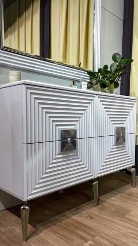 Спальная мебель “Алия” серебро 6-ти дверная фото 14