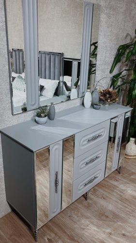 Спальная мебель “Галакси” серая серебро фото 4