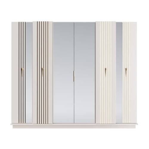 Спальная мебель “Альмира” сатин золото 6-ти дверная фото 8