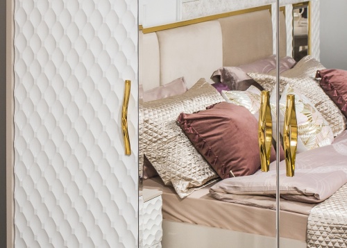 Спальня Лара 5-ств белый глянец фото 6