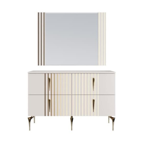 Спальная мебель “Альмира” сатин золото 6-ти дверная фото 7