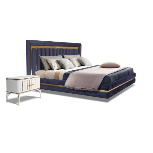 Спальный гарнитур с 6-дверным шкафом Стамбул (синий) фото 3