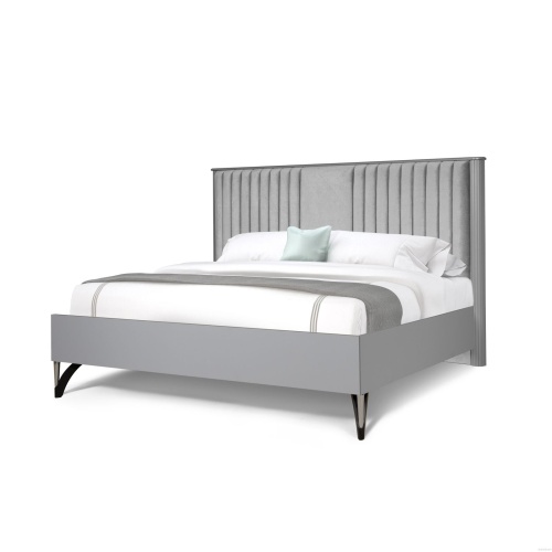 Спальня Никея 6.1К серая/серое изголовье фото 5