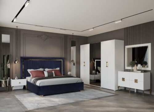 Спальная мебель “Алия” золото 6-ти дверная фото 2