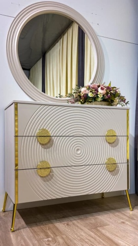 Спальная мебель “Zara” 5-ти дверная сатин золото фото 5