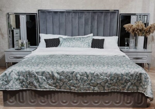 Спальная мебель “Галакси” серая серебро фото 5