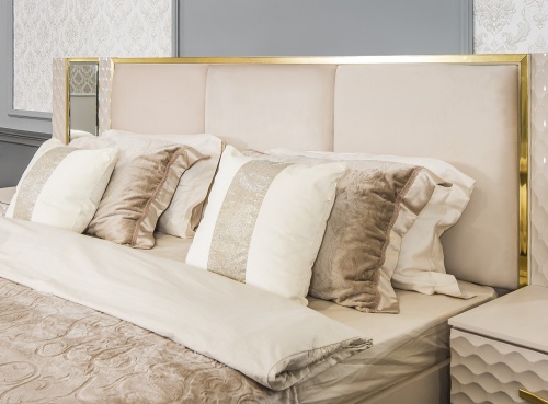 Спальня Лара 5-ств бежевый глянец фото 3