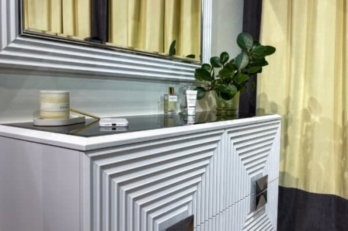 Спальная мебель “Алия” серебро 6-ти дверная фото 15