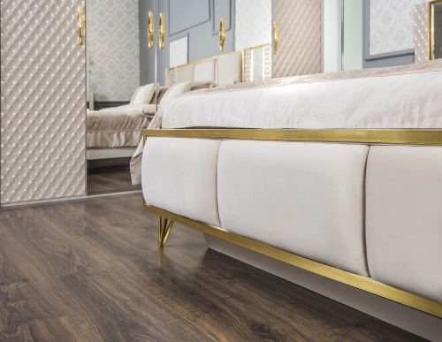 Спальня Лара 5-ств бежевый глянец фото 5