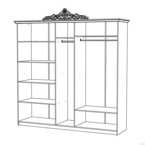 Спальня Магдалена-5 (крем) фото 5