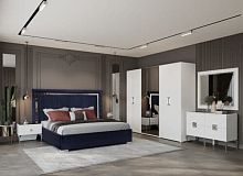 Спальная мебель “Алия” серебро 6-ти дверная