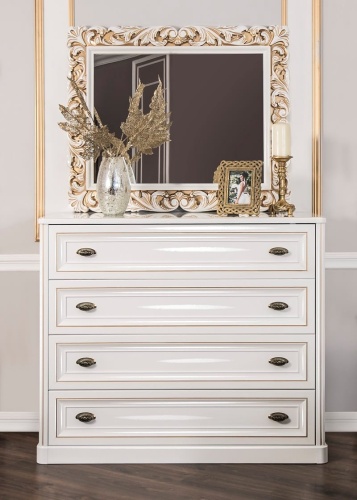 Спальня Натали 6-ств белый глянец фото 7