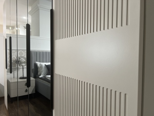 Спальня Стелла 4-ств светло серый камень фото 14