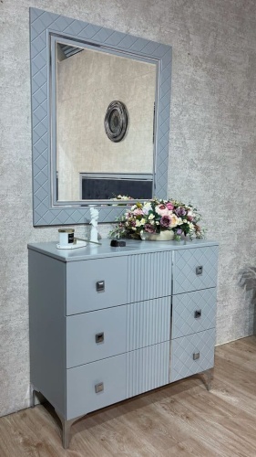 Спальная мебель “Лаура” серая серебро фото 4