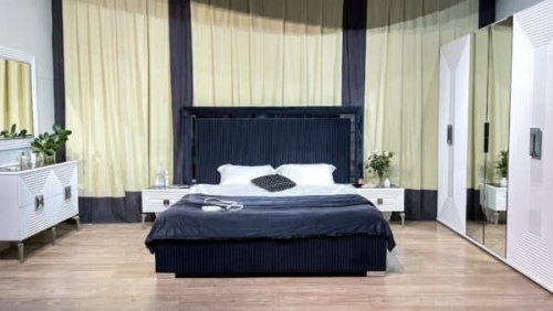 Спальная мебель “Алия” серебро 6-ти дверная фото 8