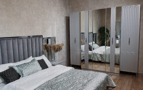 Спальная мебель “Галакси” серая серебро фото 6