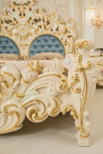 Спальня Барокко Люкс (слоновая кость) фото 3